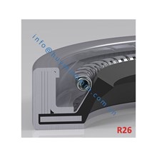 Phớt chặn dầu lò xo - R26